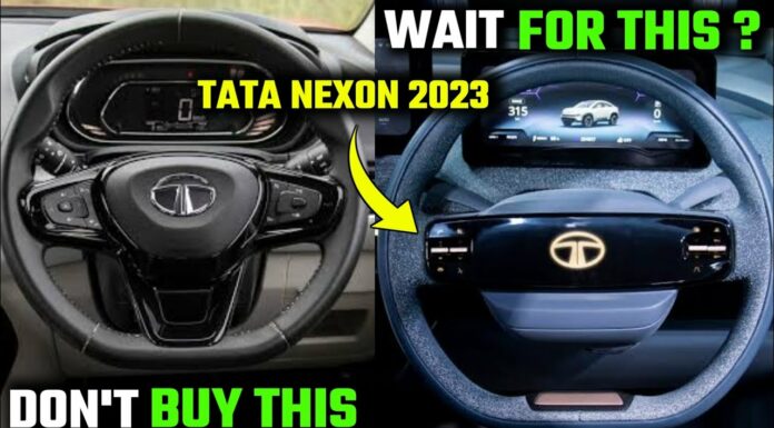 Tata Nexon Facelift 2023 डिजिटल स्टीयरिंग के साथ आ रही है मार्किट हिलाने !! Tata Nexon Facelift 2023